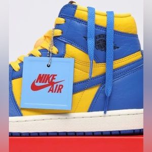 NWB - Nike Air Jordan 1 Retro High OG Game Royal Varsity Maize Sail Sneakers
